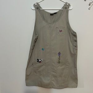 Mickey Unlimited Jerry Leígh Khaki Jumper Dress